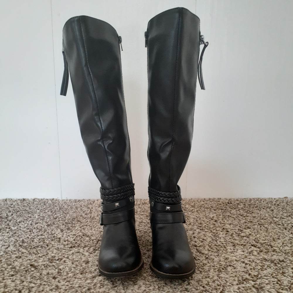 Tall black boots